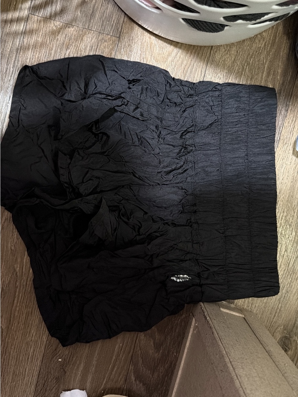 Free People Black Athletic Shorts with Wide Waistband - Picture 1 of 3